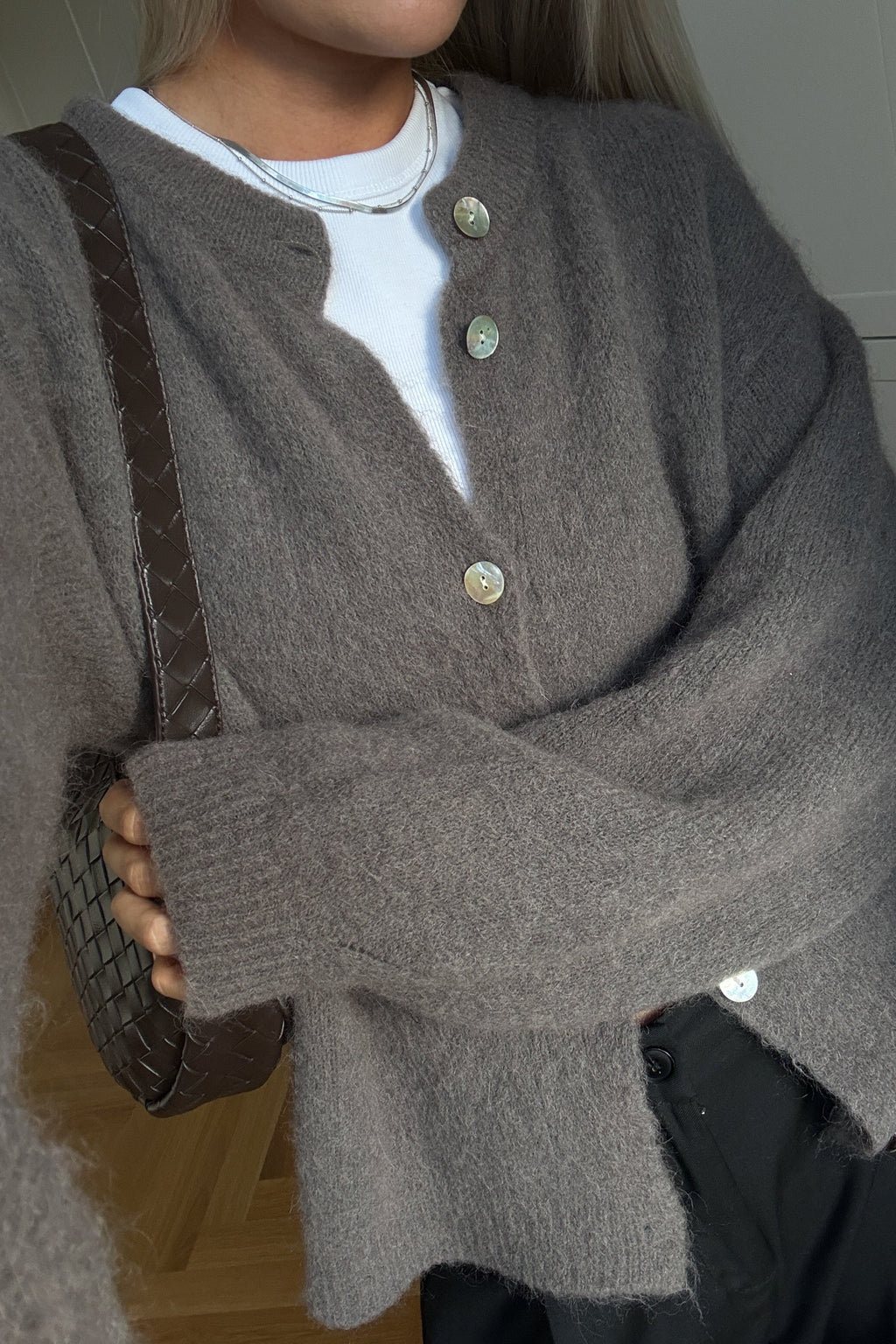 Kae Knit Cardigan Coffee