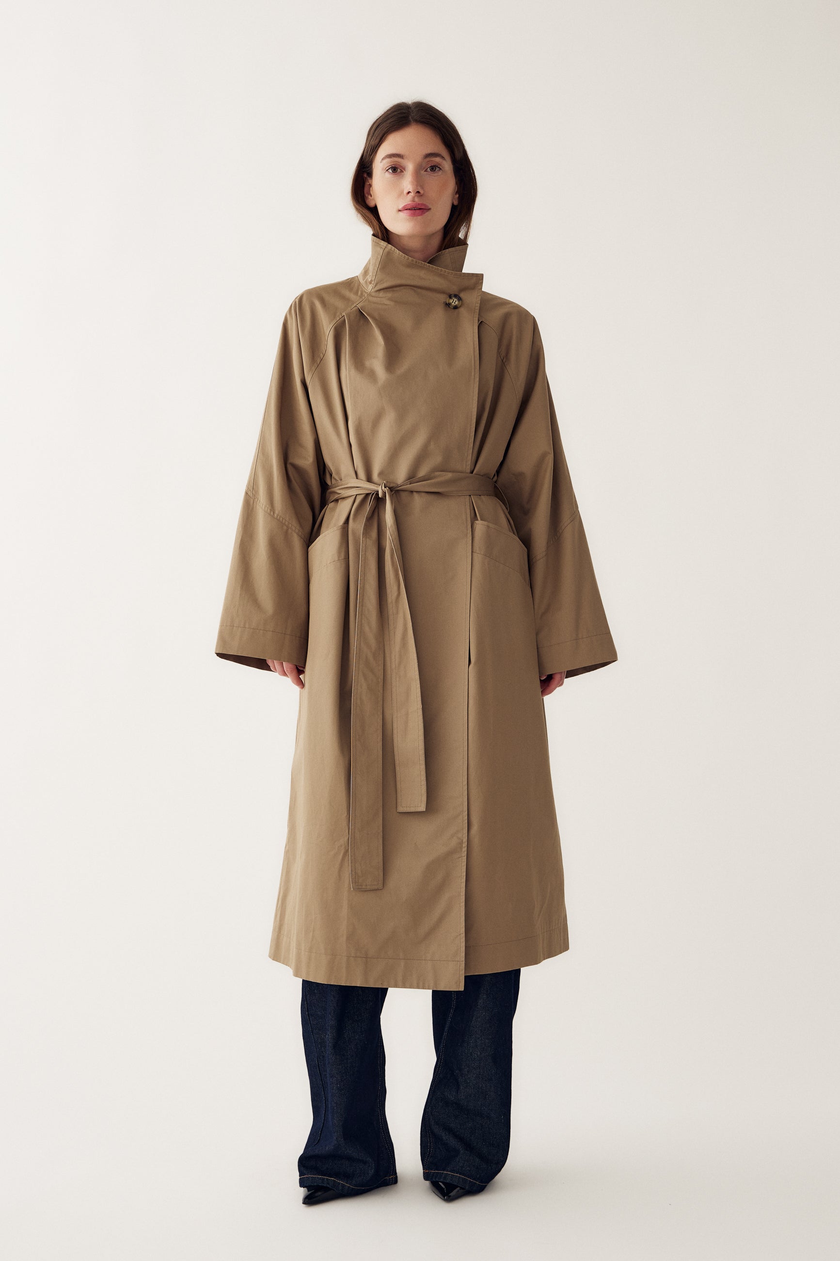 N-Makenzie Coat Grey Sand – Noellafashion.com
