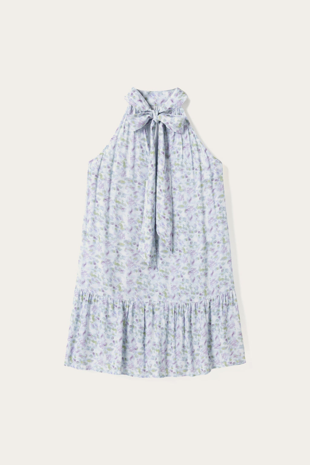London Short Dress Cinthia Blue Print