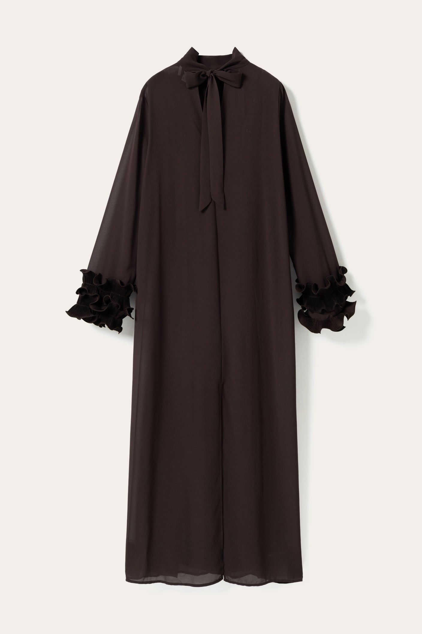 N-Latania Long Dress Chocolate