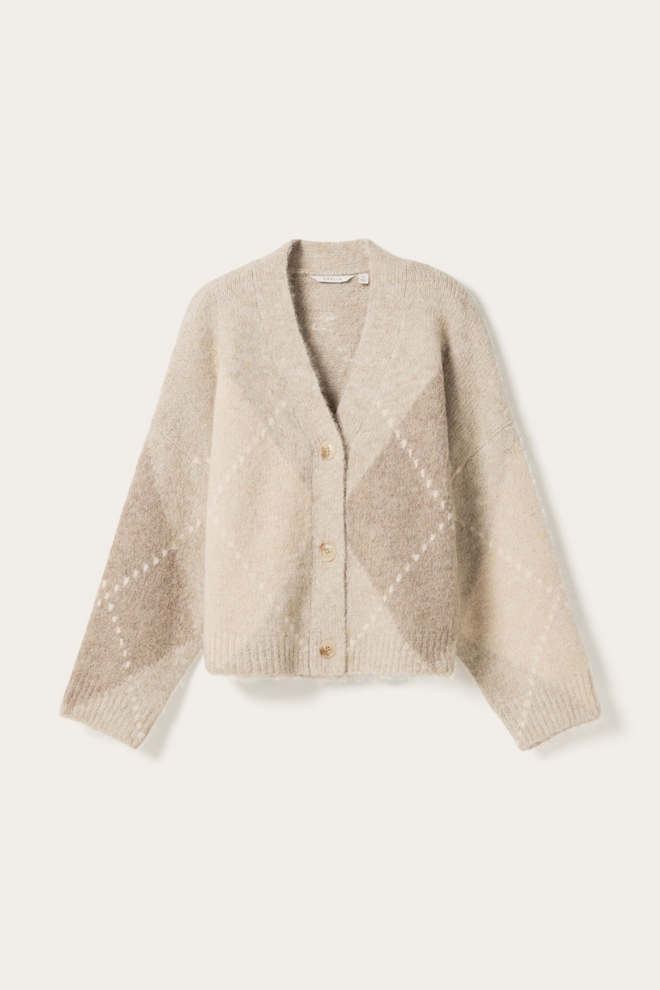 N-Laiana Knit Cardigan Beige Mix – Noellafashion.com