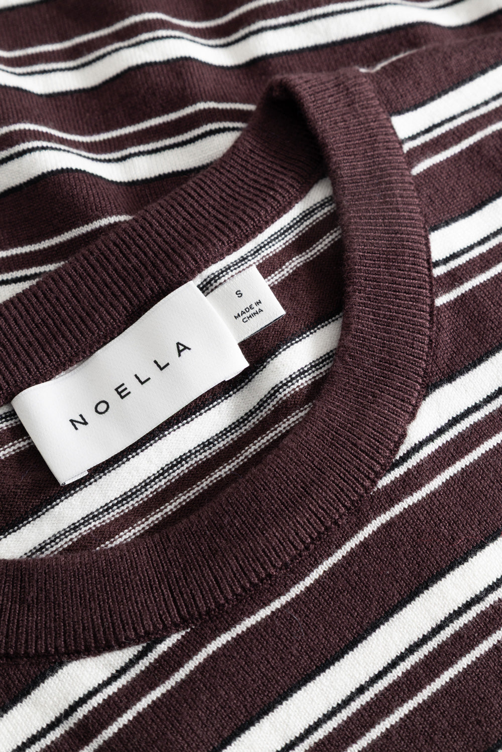 N-Muna Knit Dannia Chocolate White Stripe