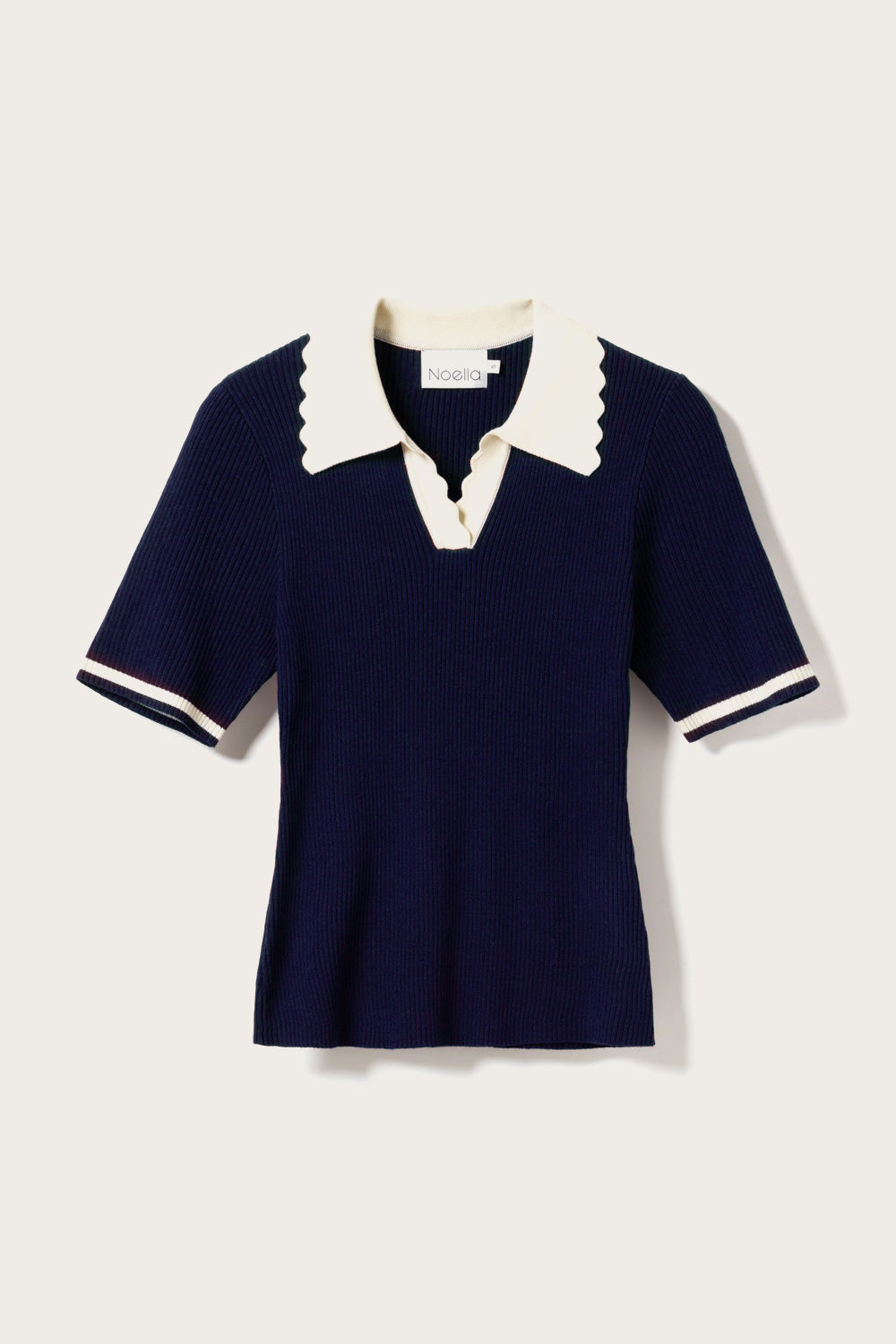 Lilo Polo Knit Navy Sugar Combo – Noellafashion.com