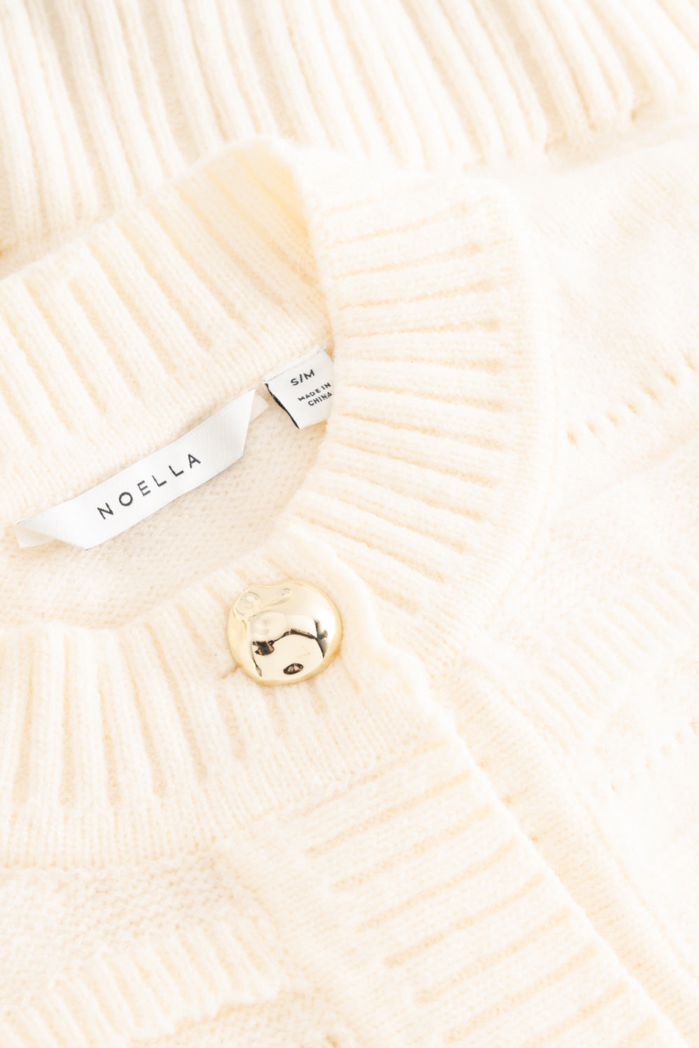 N-Maddison Knit Cardigan Ivory
