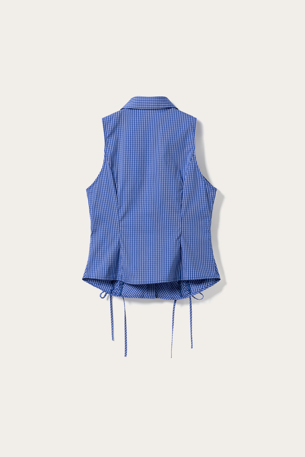 N-Micaiah Blouse Davy Blue Check