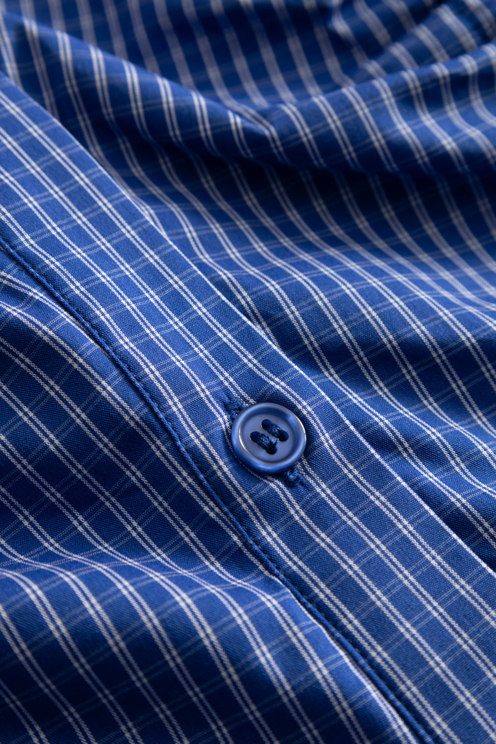 N-Micaiah Blouse Davy Blue Check