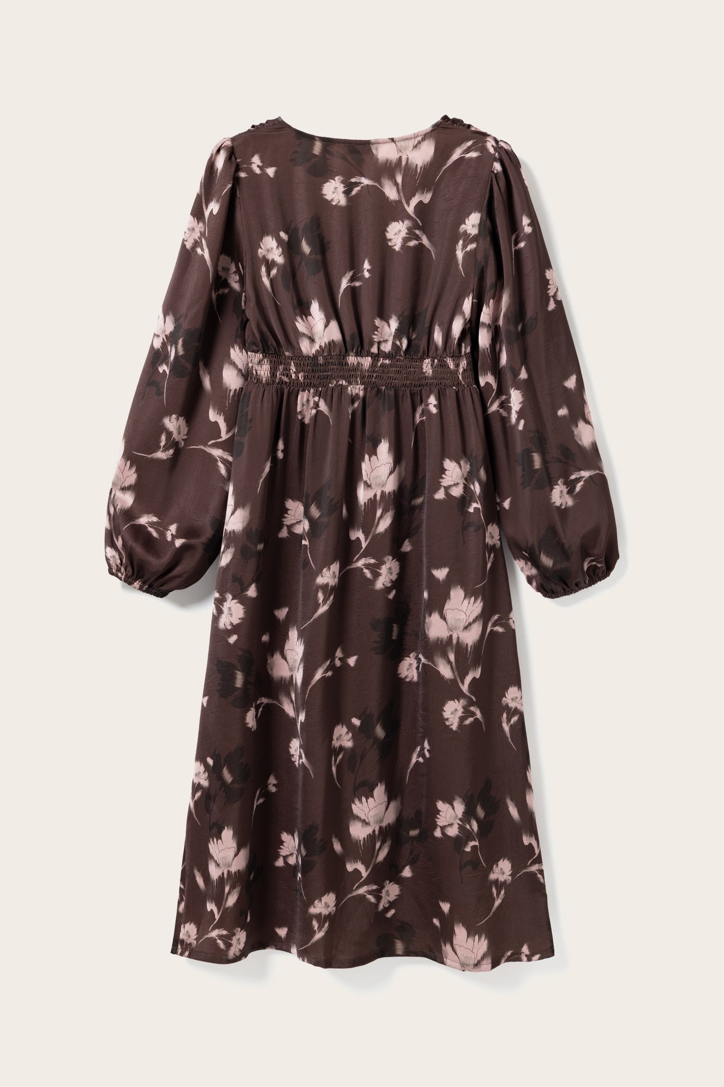 N-Lilith Dress Dena Burgundy Print