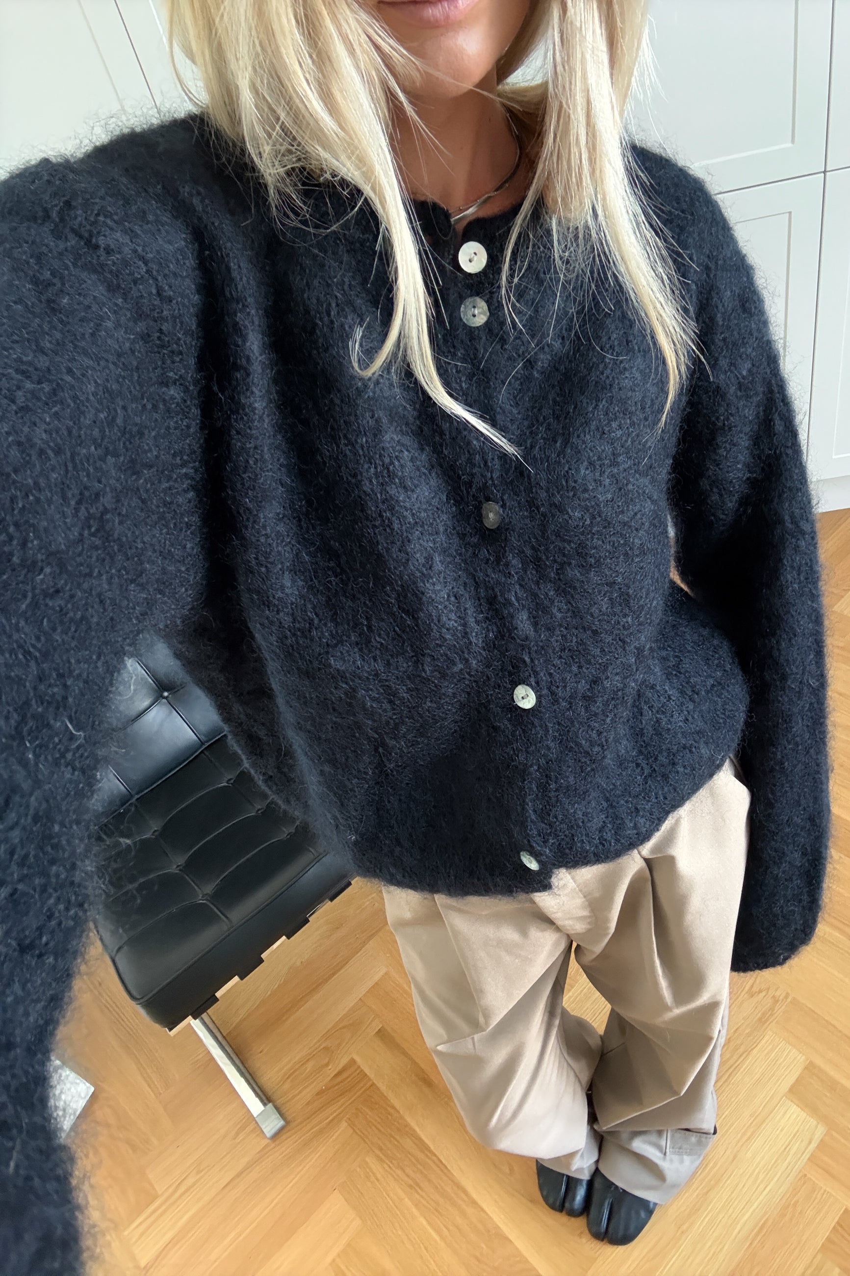 N-Kae Mohair Cardigan Navy – Noellafashion.com