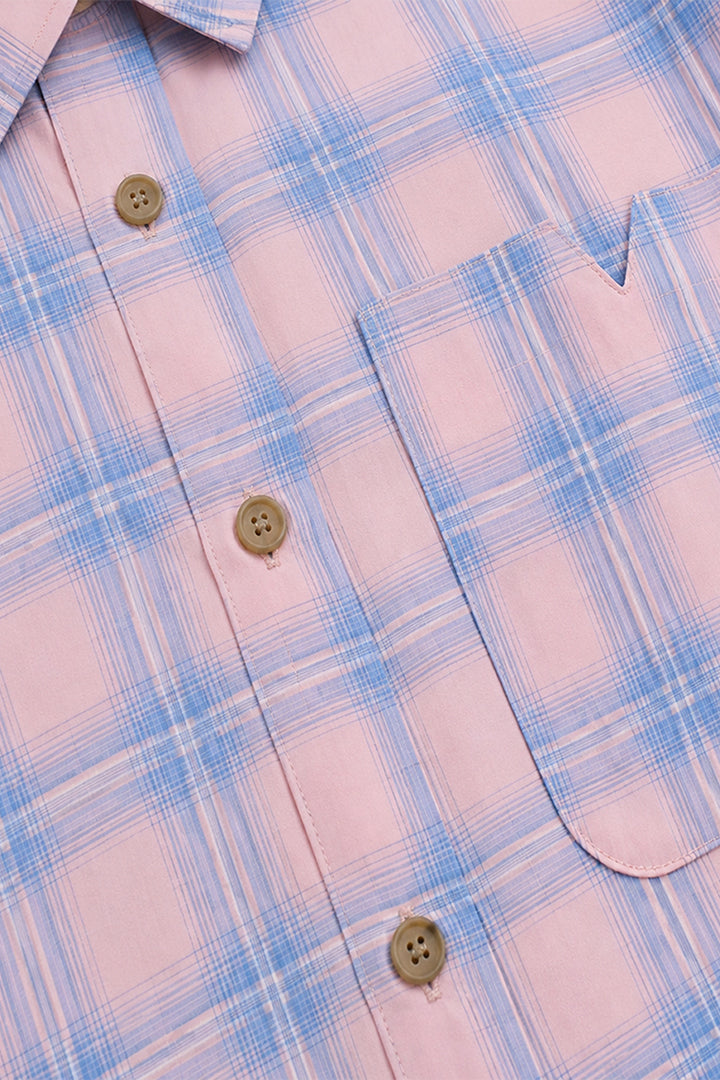 N-Marlon C Shirt Everlee Pink Check