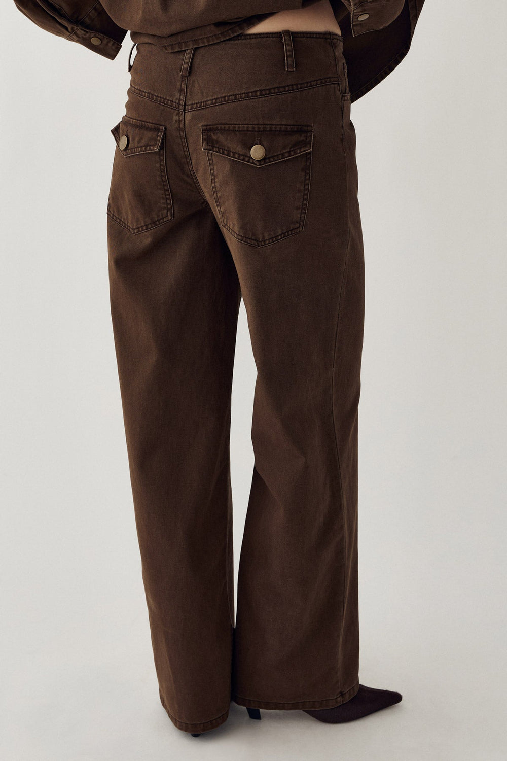 N-Maribella MW Pants Cocoa Brown