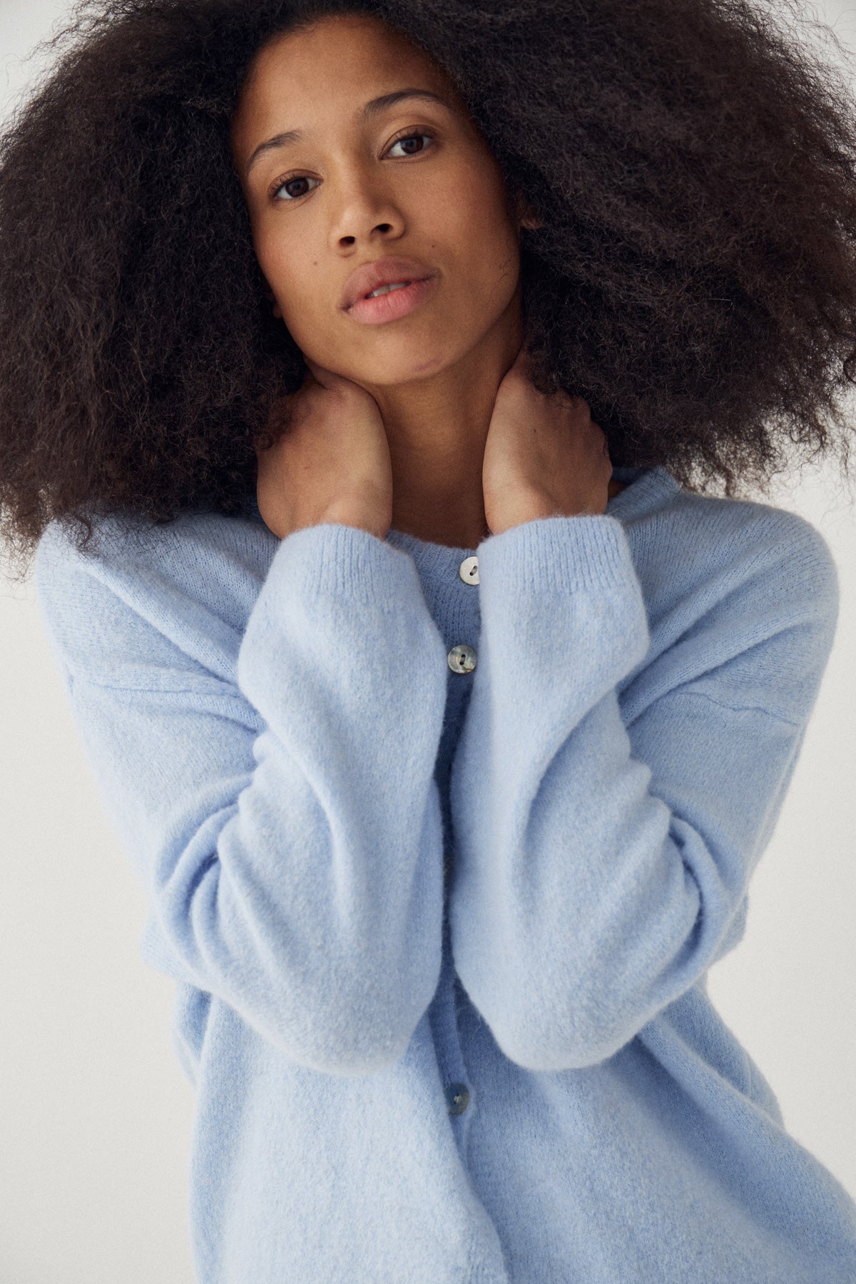 N-Numa Knit Cardigan Light Blue – Noellafashion.com