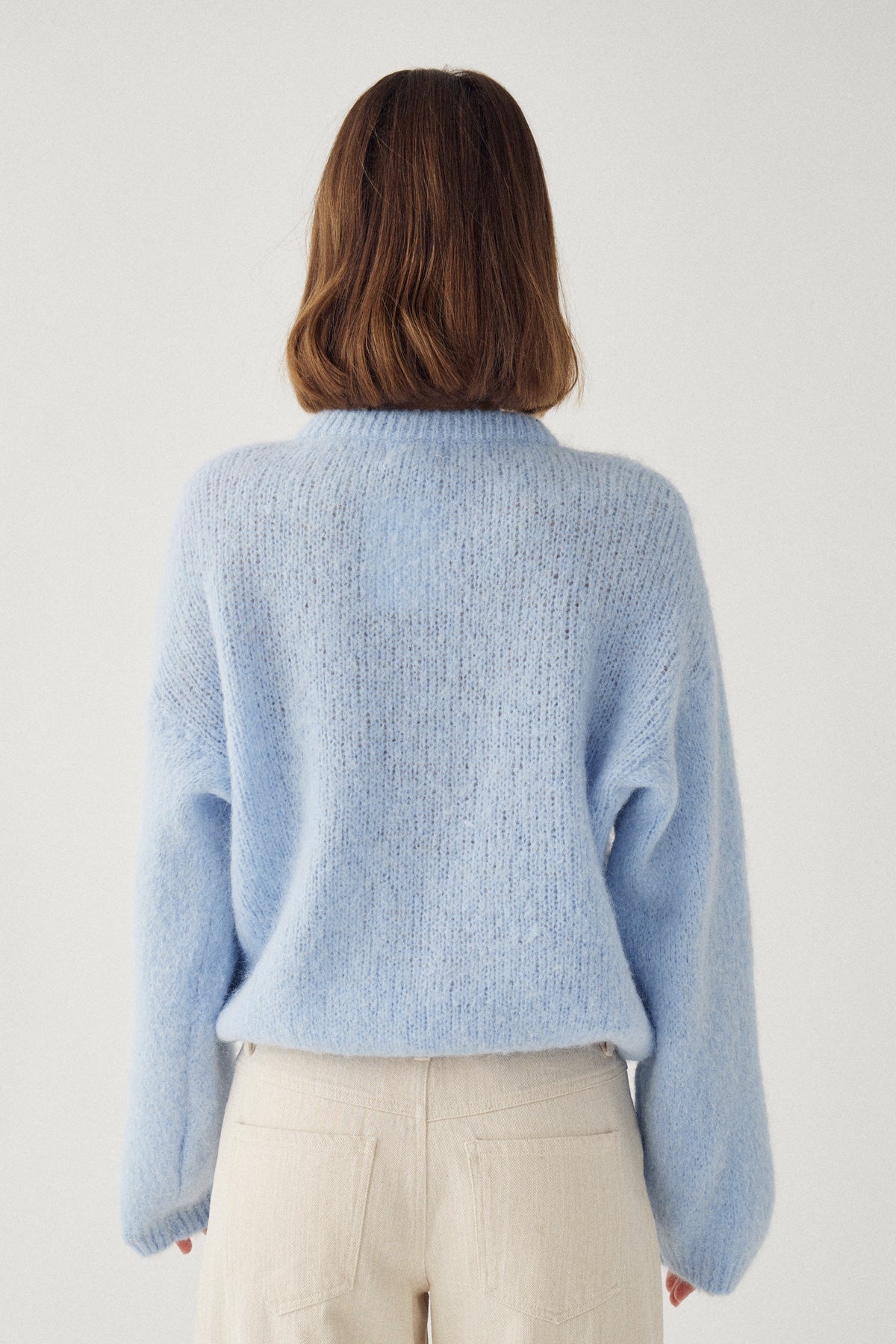 N-Kae Knit Cardigan Light Blue – Noellafashion.com