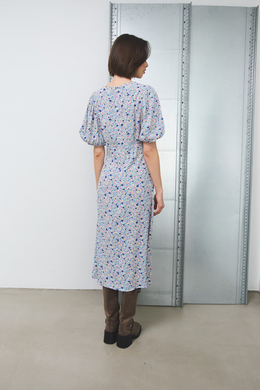 Skyler Dress Pink/Apricot Flower