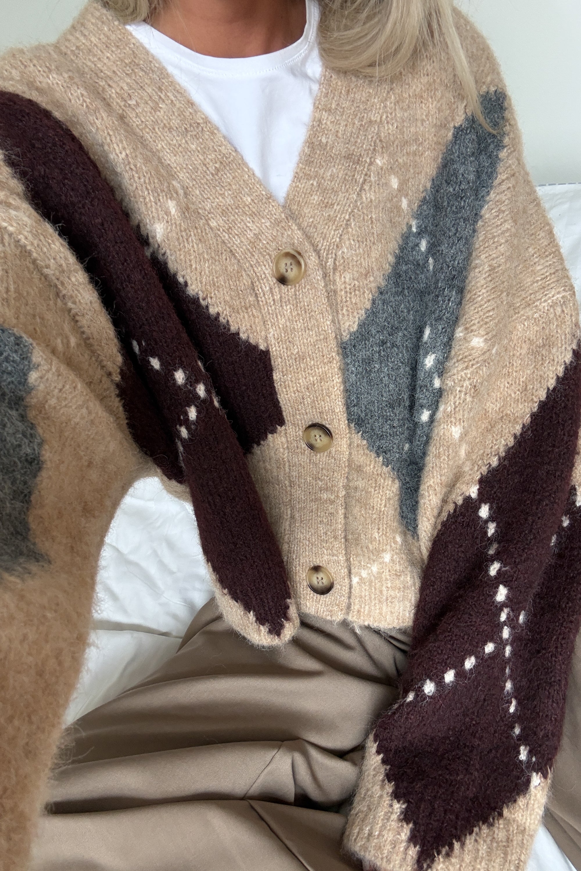 N-Laiana Knit Cardigan Sand Melange – Noellafashion.com