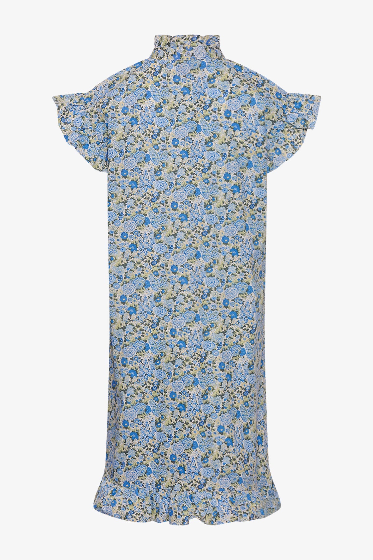 Sally Dress Blue/Yellow Flower