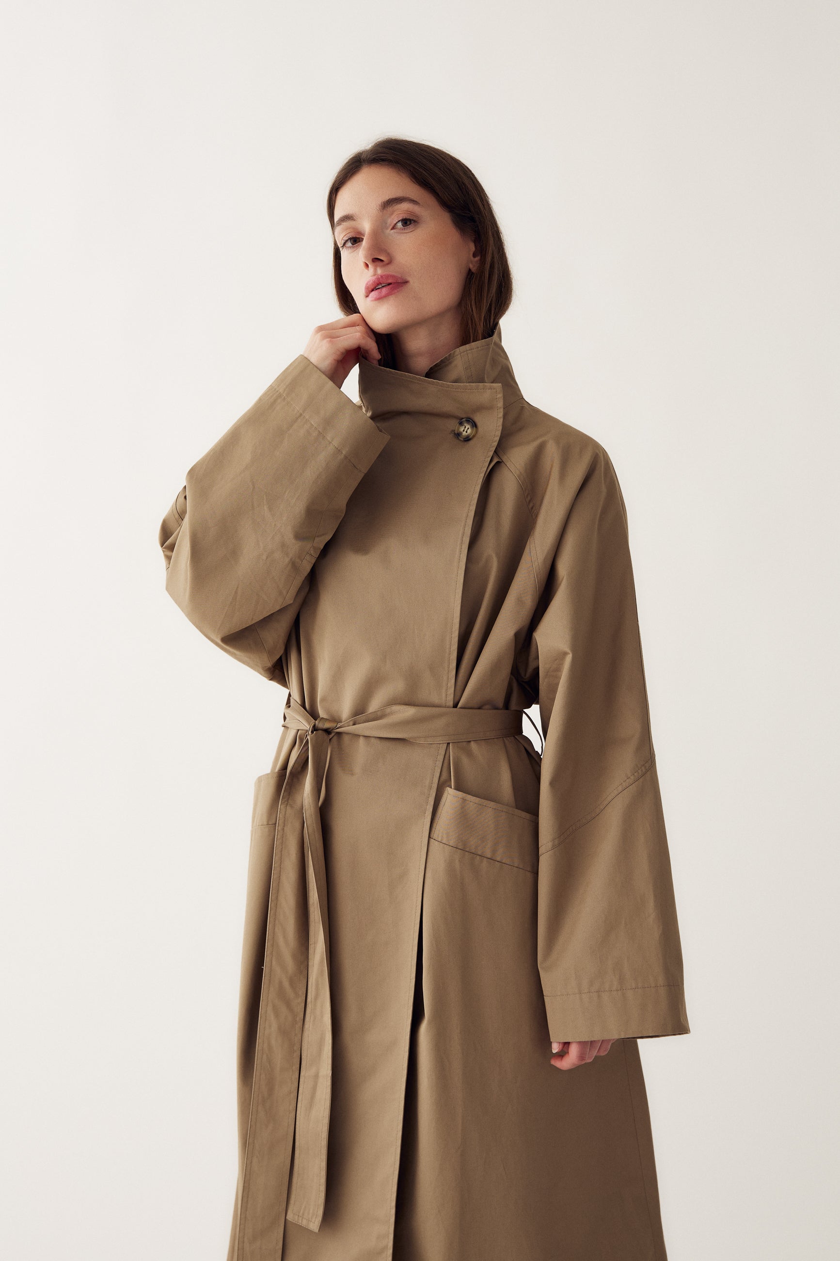 N-Makenzie Coat Grey Sand – Noellafashion.com