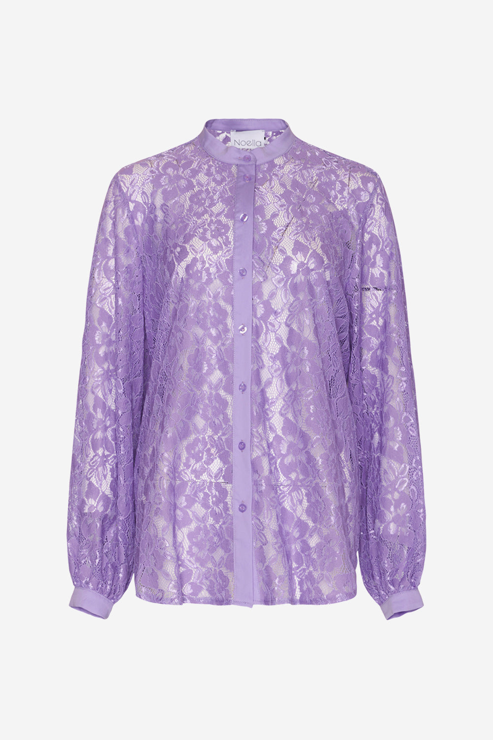 purple lace shirt