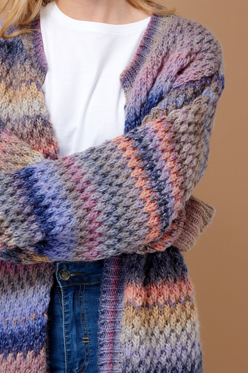 Gio Knit Cardigan Rainbow Mix – - Main Image